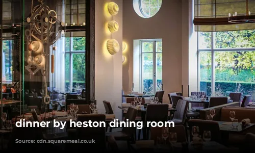 dinner by heston dining room