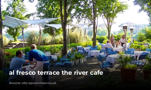 al fresco terrace the river cafe