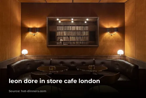 leon dore in store cafe london