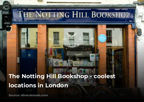 The Notting Hill Bookshop - coolest movie locations in London