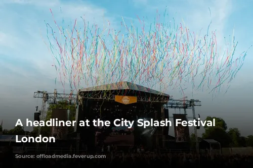 A headliner at the City Splash Festival in London