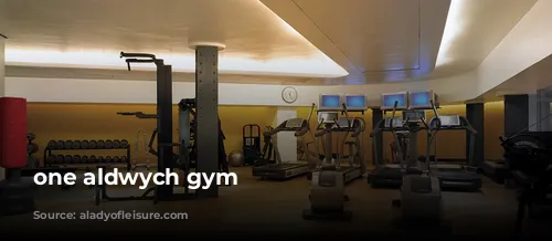 one aldwych gym