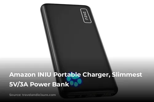 Amazon INIU Portable Charger, Slimmest 10000mAh 5V/3A Power Bank