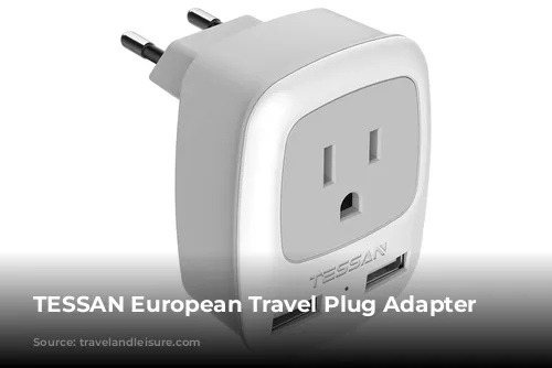 TESSAN European Travel Plug Adapter