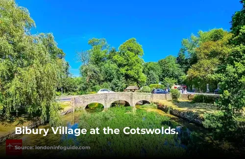 Bibury Village at the Cotswolds.