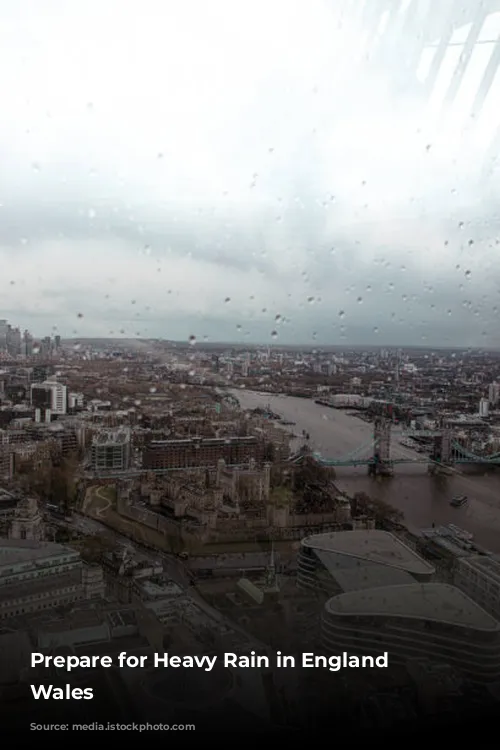 Prepare for Heavy Rain in England and Wales