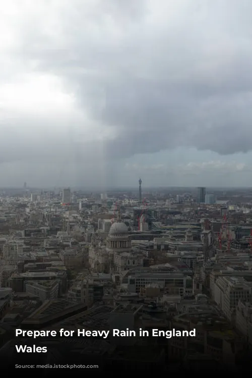 Prepare for Heavy Rain in England and Wales