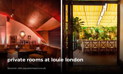 private rooms at louie london