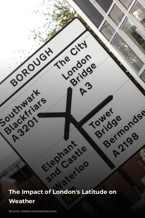 The Impact of London's Latitude on Its Weather