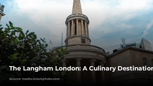 The Langham London: A Culinary Destination