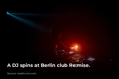 A DJ spins at Berlin club Re:mise.