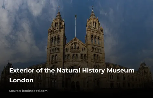 Exterior of the Natural History Museum in London