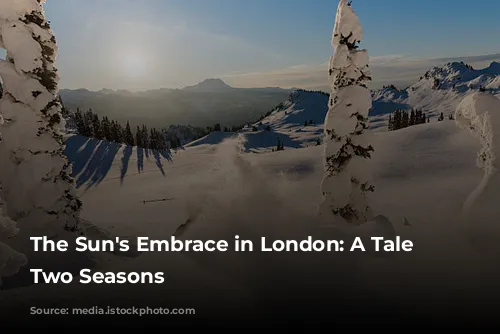 The Sun's Embrace in London: A Tale of Two Seasons