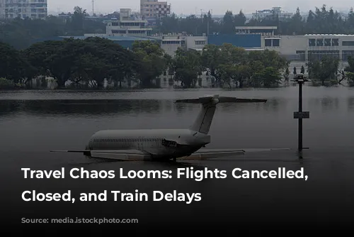 Travel Chaos Looms: Flights Cancelled, Roads Closed, and Train Delays