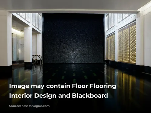 Image may contain Floor Flooring Indoors Interior Design and Blackboard