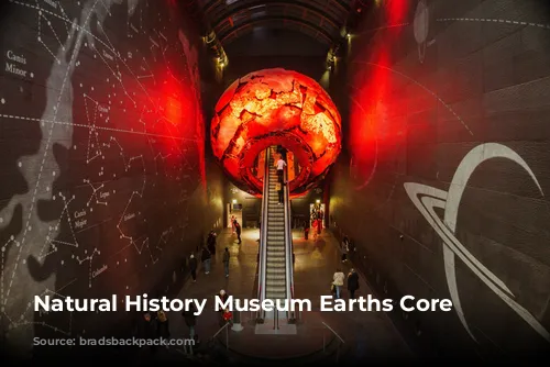 Natural History Museum Earths Core exhibit