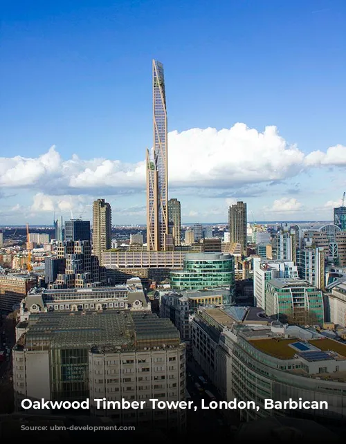 Oakwood Timber Tower, London, Barbican