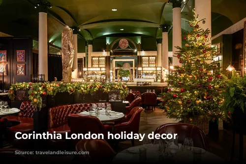 Corinthia London holiday decor