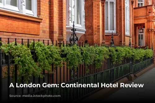 A London Gem: Continental Hotel Review