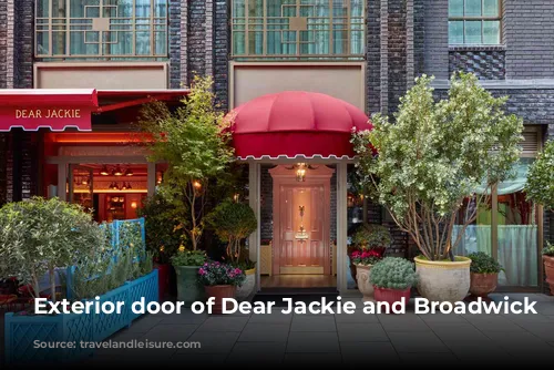 Exterior door of Dear Jackie and Broadwick Soho