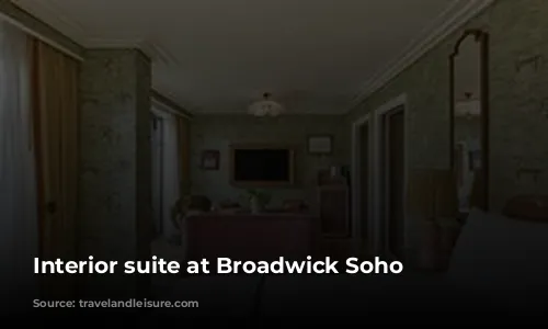 Interior suite at Broadwick Soho