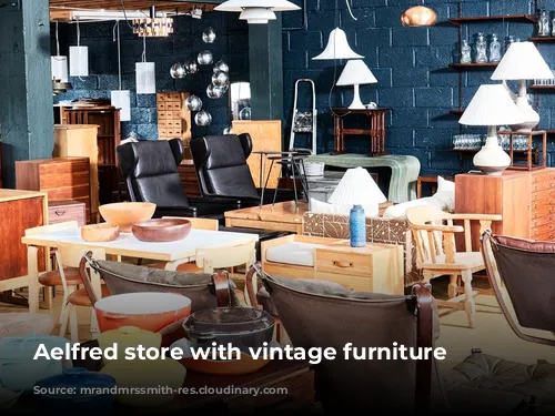 Aelfred store with vintage furniture