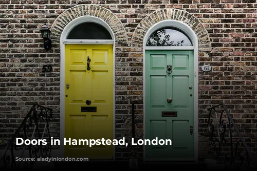 Doors in Hampstead, London