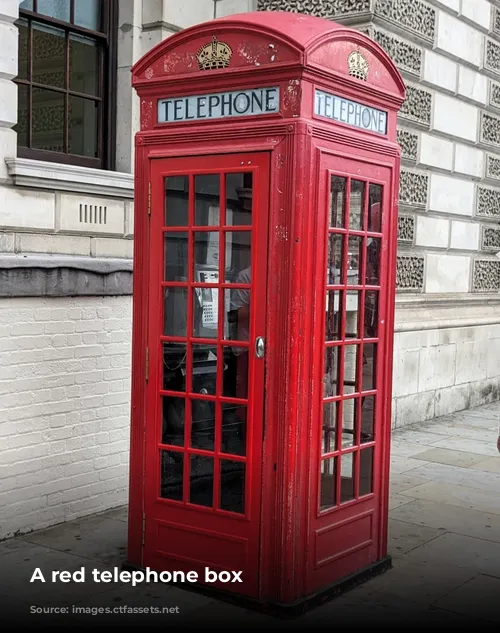 A red telephone box