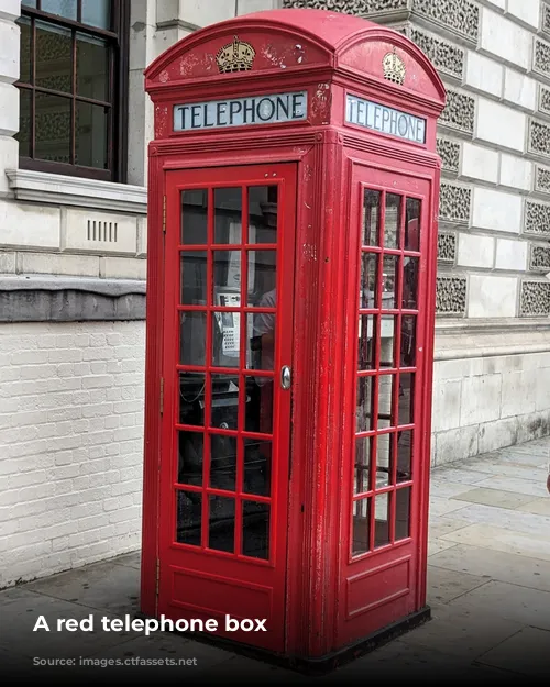 A red telephone box