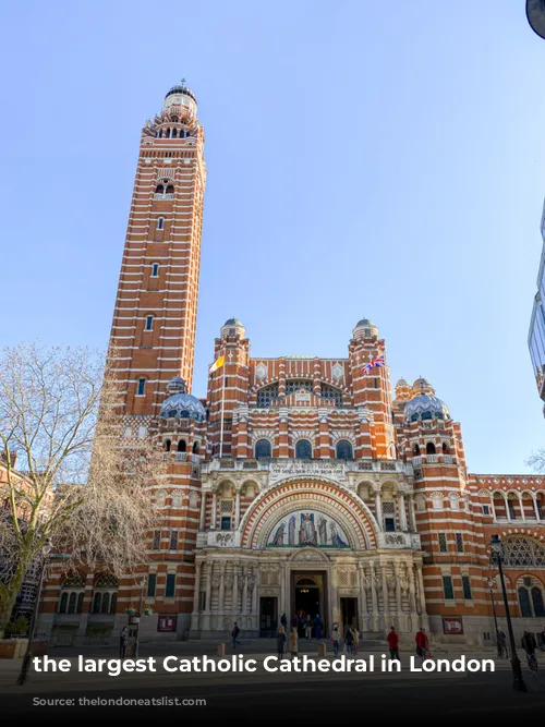 the largest Catholic Cathedral in London Victoria