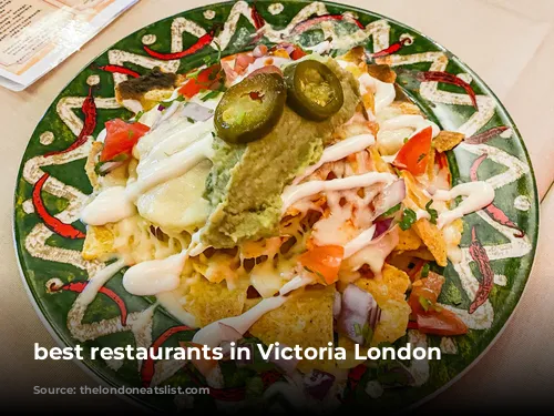 best restaurants in Victoria London