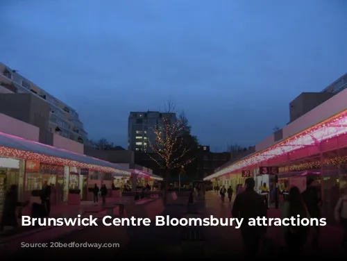 Brunswick Centre Bloomsbury attractions