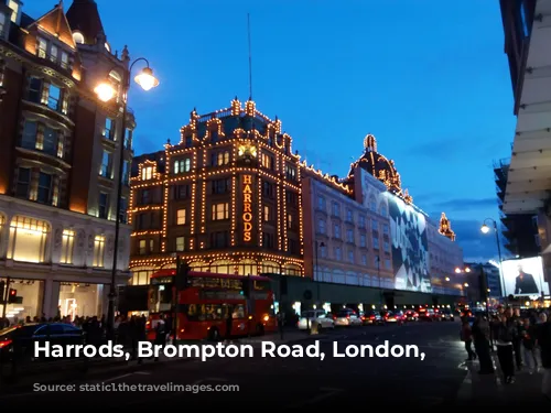 Harrods, Brompton Road, London, UK