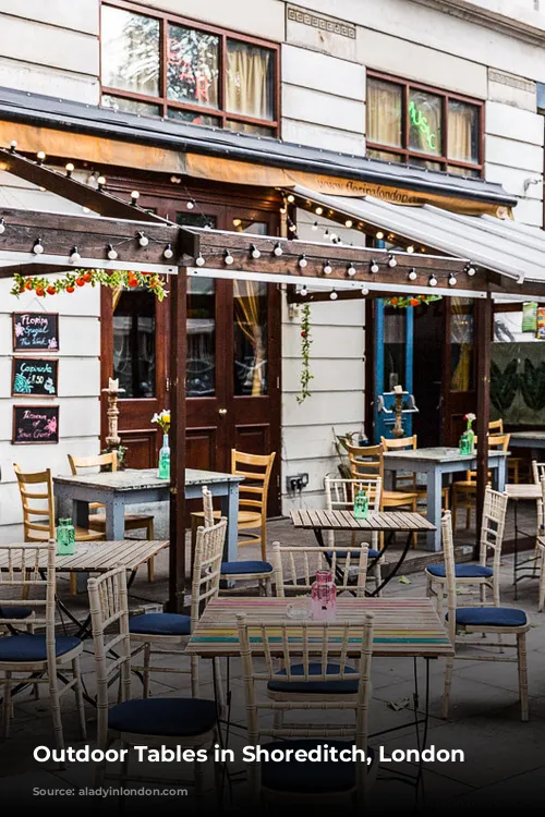 Outdoor Tables in Shoreditch, London