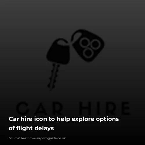 Car hire icon to help explore options outside of flight delays