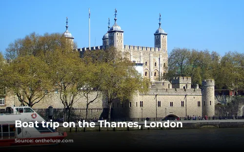 Boat trip on the Thames, London