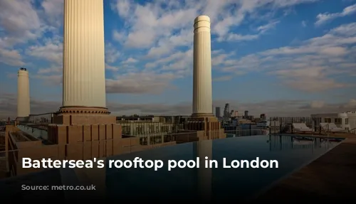 Battersea's rooftop pool in London