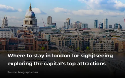 Where to stay in london for sighjtseeing and exploring the capital's top attractions