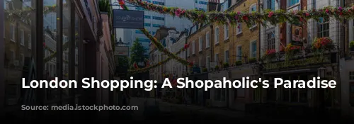  London Shopping: A Shopaholic's Paradise 