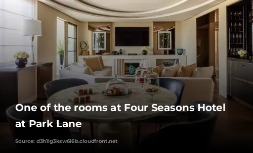 One of the rooms at Four Seasons Hotel London at Park Lane