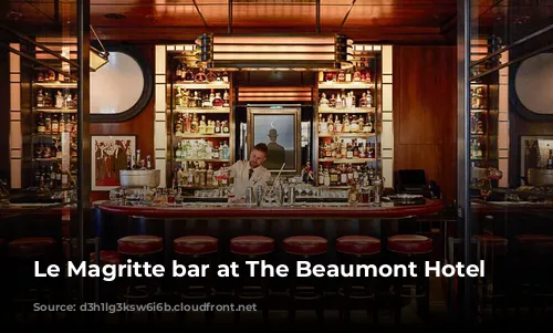 Le Magritte bar at The Beaumont Hotel