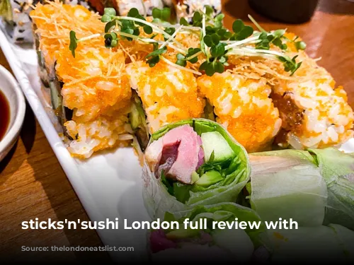 sticks'n'sushi London full review with pictures