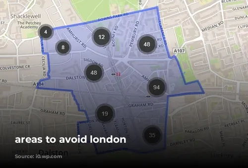 areas to avoid london