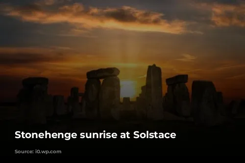 Stonehenge sunrise at Solstace