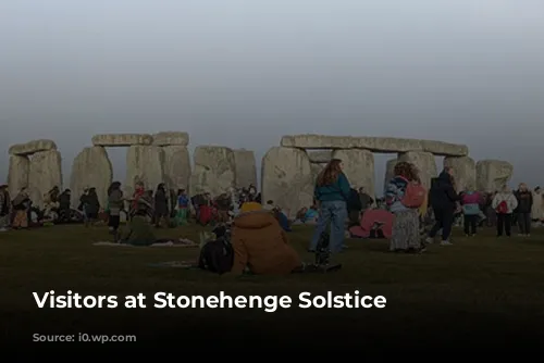 Visitors at Stonehenge Solstice