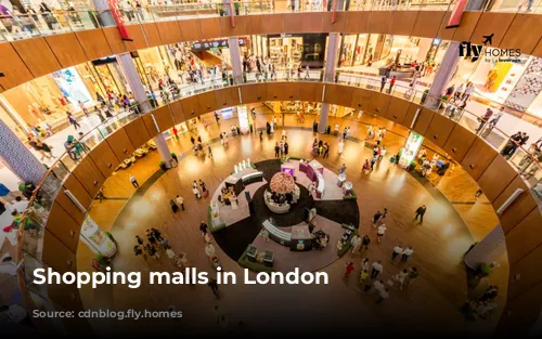 Shopping malls in London