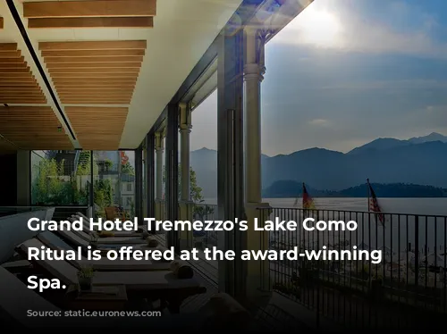 Grand Hotel Tremezzo's Lake Como Sleep Ritual is offered at the award-winning T Spa.