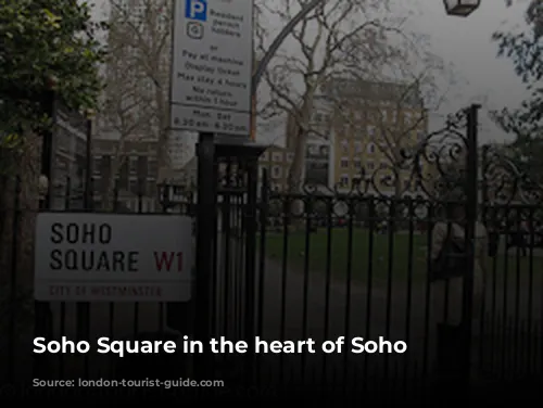 Soho Square in the heart of Soho